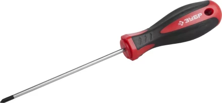 Отвертка ЗУБР &quot;МАСТЕР&quot;, Cr-v, эргономичная двухкомпонентная рукоятка, PH0x100мм 25062-0-100_z03 купить в Кургане