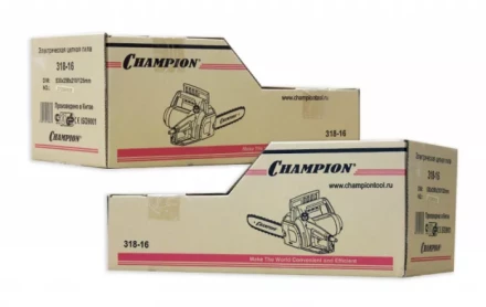 Электропила 318-16 3/8-1,3-57 поперечный двигатель CHAMPION купить в Кургане