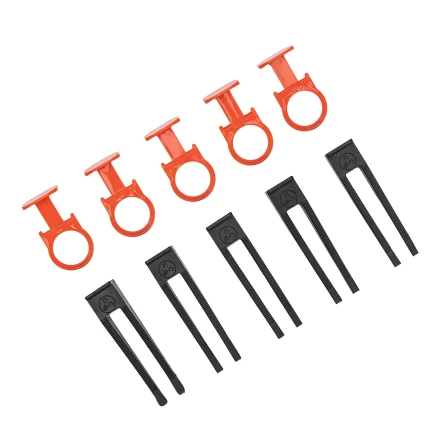 Комплект зажим и клин для системы выравнивания плитки СВП Кольцо, 40/40 шт. в пакете Сибртех 88111 купить в Кургане