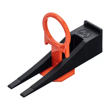 Комплект зажим и клин для системы выравнивания плитки СВП Кольцо, 40/40 шт. в пакете Сибртех 88111 купить в Кургане