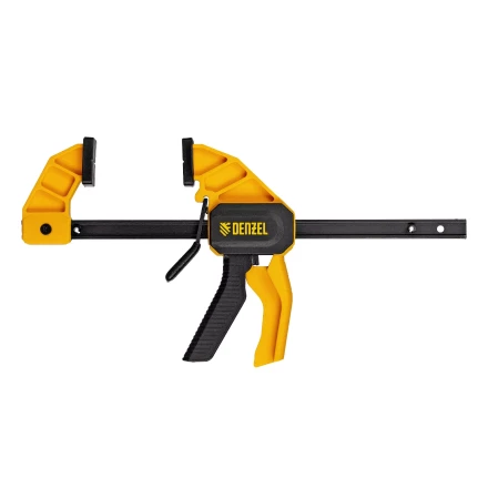 Струбцина F-образная Denzel, быстрозажимная, 150 х 55 мм, усиленный нейлоновый корпус, 20501 купить в Кургане