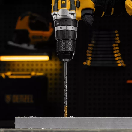 Сверло спиральное по металлу Denzel 6,5 х 148 мм, Р6М5, Golden Tip, удлиненное, 718257 купить в Кургане