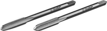 Метчики ЗУБР &quot;ПРОФЕССИОНАЛ&quot; машинно-ручные, комплектные для нарезания метрической резьбы в сквозных отверстиях, М6х1,0, 2шт 4-28007-06-1.0-H2_z01 купить в Кургане