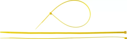 Хомуты нейлоновые ЗУБР &quot;МАСТЕР&quot; желтые, 4,8 мм x 400 мм, 100 шт 309050-48-400 купить в Кургане