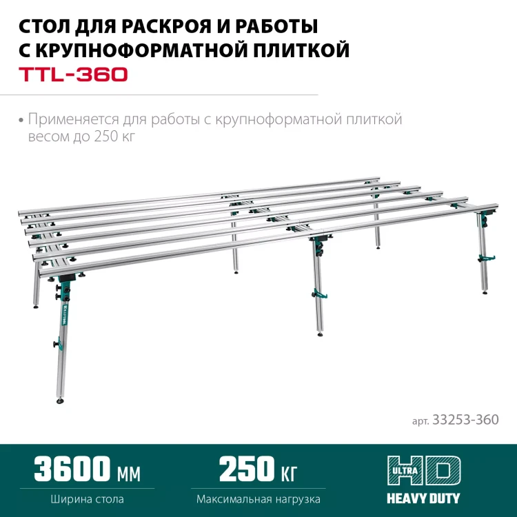 Стол для крупноформатной плитки KRAFTOOL 33253-360 купить в Кургане