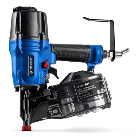 ЗУБР CSN-65, пневматический обшивочный нейлер для барабанных гвоздей ЗУБР CSN (38-65 мм), Профессионал (31922) купить в Кургане