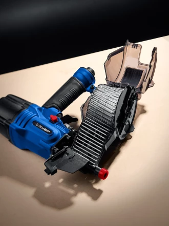 ЗУБР CSN-65, пневматический обшивочный нейлер для барабанных гвоздей ЗУБР CSN (38-65 мм), Профессионал (31922) купить в Кургане