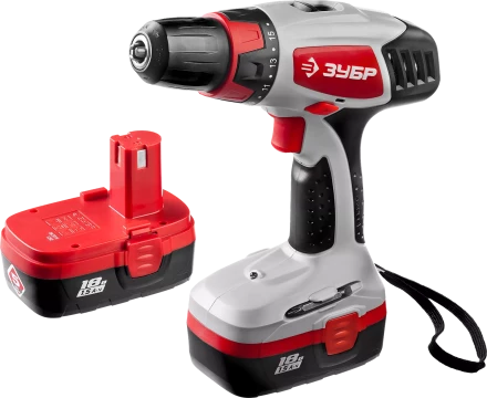 Дрель-шуруповерт 2 АКБ ЗДА-18-2 КИН серия МАСТЕР купить в Кургане