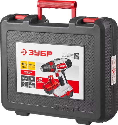 Дрель-шуруповерт 2 АКБ ЗДА-18-2 КИН серия МАСТЕР купить в Кургане