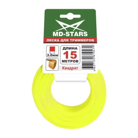 Леска для триммера SQUARE (квадрат) 1,6ММХ15М купить в Кургане