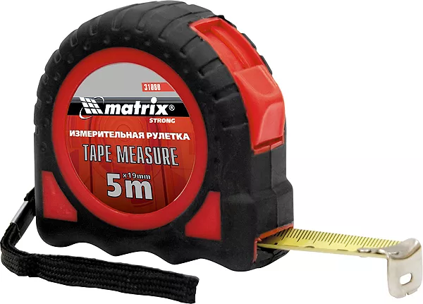 Рулетка Target 3 м * 25 автоматическая фиксация обрезиненный корпус  MATRIX 31079 купить в Кургане