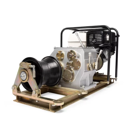 Лебедка тяговая автономная КВТ ЛТА-5 с бензиновым приводом, 5 т (88397) купить в Кургане