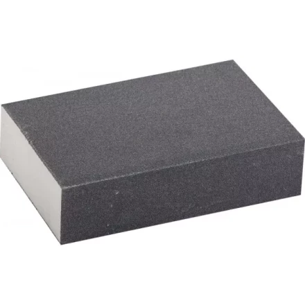 Губка шлифовальная ЗУБР &quot;ЭКСПЕРТ&quot; четырехсторонняя, SiC, средняя жесткость, Р180, 100х68х26 мм 35612-180 купить в Кургане
