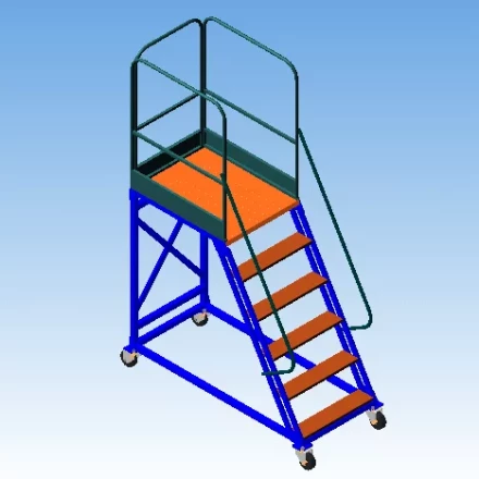 Лестница с площадкой УСЦ ЛСА-2500 купить в Кургане