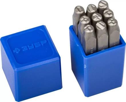 Клейма ЗУБР цифровые арабские, шрифт 5мм 21501-05_z01 купить в Кургане