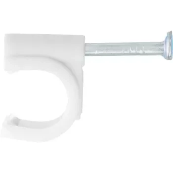 Скобы электроустановочные, 4 мм, круглый профиль, 50 шт  СИБРТЕХ 47512 купить в Кургане