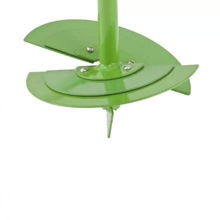 Бур садовый лопастной со сменными ножами, 2110 мм / 1110 мм , удлинитель, диаметр 150 мм, 200 мм, Россия, Сибртех 64399 купить в Кургане