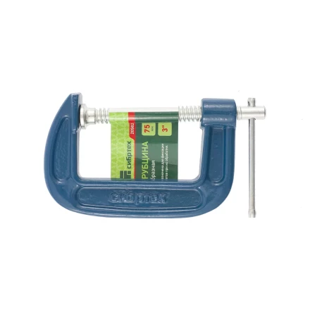 Струбцина G-образная,75 мм СИБРТЕХ 20582 купить в Кургане