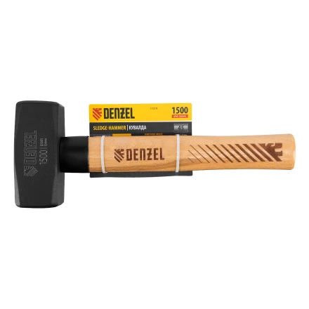 Кувалда, 1500 г Denzel 11019, кованая головка, буковая рукоятка купить в Кургане