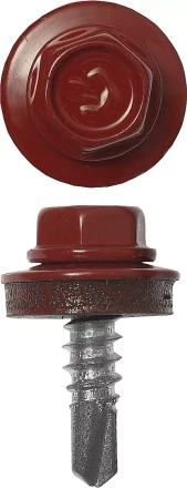 Саморезы ЗУБР &quot;ПРОФЕССИОНАЛ&quot; окраш., RAL 3003 рубин.-красн., для крепл. кров. матер. к металл. констр., 5.5x25мм, 420шт 4-300315-55-025-3003 купить в Кургане