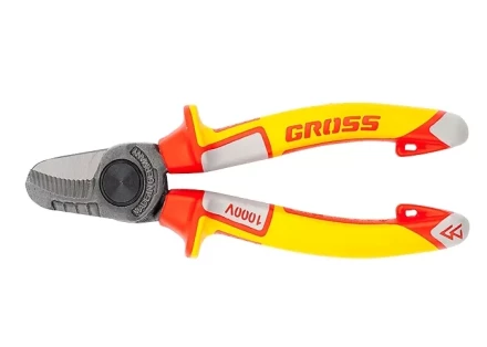 Кабелерез диэлектрические рукоятки до 1000 В трехкомпонентные рукоятки 160 мм GROSS 17725 купить в Кургане