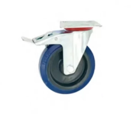 Колесо поворотное резина SRCLb 93 75 мм с тормозом (F) 1027240 купить в Кургане