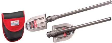 Лопата ЗУБР титановая походная, складная, в чехле 4-39477 купить в Кургане