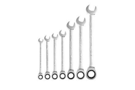 Набор ключей комбинированных с трещоткой 7 штук Энкор 26351 купить в Кургане