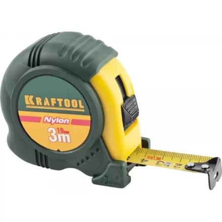 Рулетка KRAFTOOL &quot;EXPERT&quot; с нейлоновым покрытием, обрезин корпус, 3/19мм 34122-03-19_z01 купить в Кургане