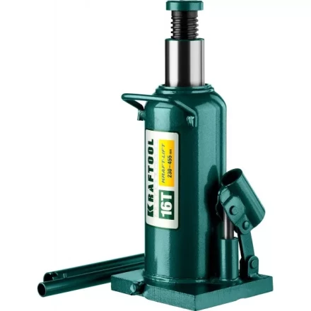 Домкрат гидравлический бутылочный "Kraft-Lift", сварной, 16т, 230-455мм, KRAFTOOL 43462-16 43462-16_z01 купить в Кургане