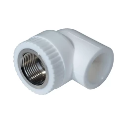 Уголок комб. PP-R ВР 20мм х 1/2 белый (50/150) 45378