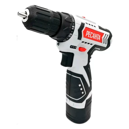 Дрель-шуруповерт аккумуляторная Ресанта ДА-12-2ЛК 75/14/2 купить в Кургане
