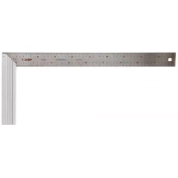 Угольник ЗУБР "ЭКСПЕРТ" столярный, усиленная алюминиевая рукоятка, нержавеющее полотно 37мм, длина 500мм 34394-50