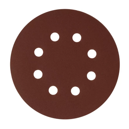 Круг абразивный на ворсовой подложке под &quot;липучку&quot;, перфорированный, P 280, 125 мм, 5 шт Сибртех 738127 купить в Кургане