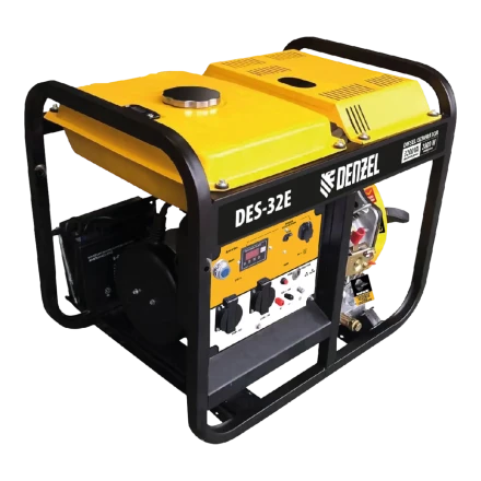 Генератор дизельный DES-32E 3.2 кВт 230 В 11 л электростартер Denzel 94412 купить в Кургане