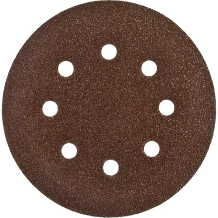 Круг шлифовальный ЗУБР "СТАНДАРТ" из абразивной бумаги на велкро основе, 6 отв., Р60, 150мм, 5шт 35350-150-060 купить в Кургане