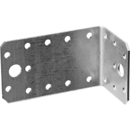 Крепежный уголок ЗУБР &quot;МАСТЕР&quot; асимметричный, 65х50х130мм, 1шт 310156-65 купить в Кургане