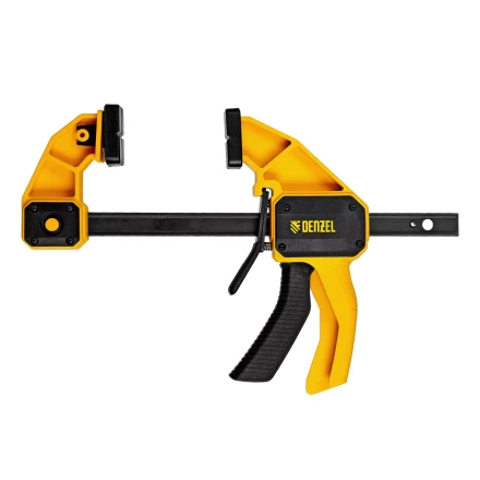 Струбцина F-образная Denzel, быстрозажимная, 150 х 80 мм, усиленный нейлоновый корпус 20505 купить в Кургане