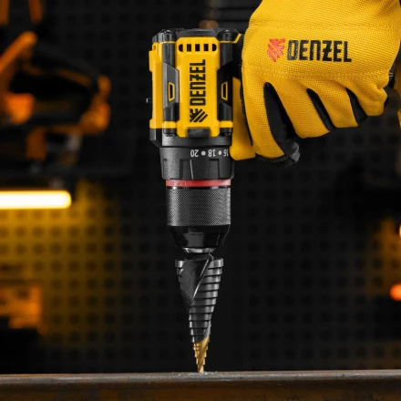 Сверло ступенчатое Denzel 723606, 4-6-8-10-12-14-16-18-20-22-24-26-28-30-32 мм, Р6М5, 6-гр. хвостовик купить в Кургане