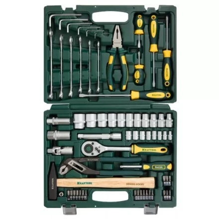 Набор KRAFTOOL &quot;ЕХPERT&quot; Слесарно-монтажный инструмент, 66 предметов 27976-H66 купить в Кургане