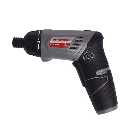 Отвертка-трансформер + фонарь ИНТЕРСКОЛ ОА-3,6Ф аккумуляторная (Li-ion, кейс) купить в Кургане