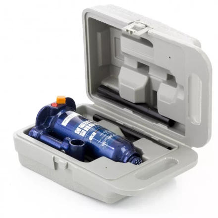 Домкрат гидравлический бутылочный 3 т h подъема 188-363 мм в пластиковом кейсе Stels 51173 купить в Кургане