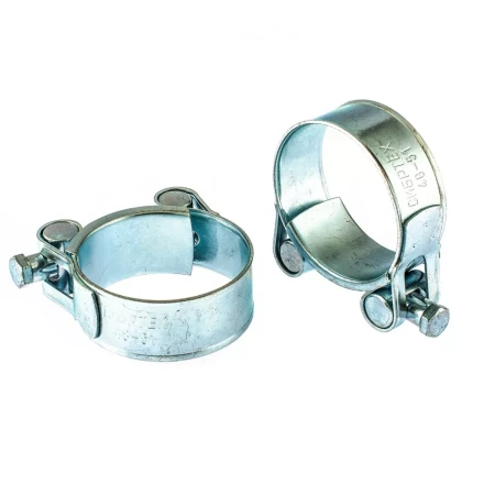 Хомуты металлические силовые 48-51 мм ширина 22 мм шарнирный W1 2 шт Сибртех 47539 купить в Кургане