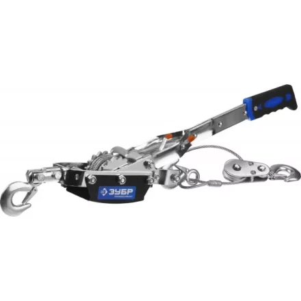 Лебедка ручная рычажная ЗУБР &quot;ПРОФЕССИОНАЛ&quot;, тросовая, 4 т, 3 м, в сумке 43105-4-K купить в Кургане