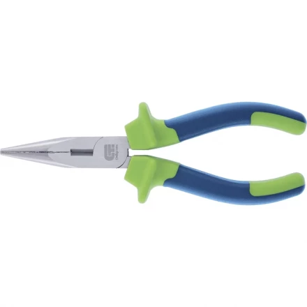 Длинногубцы прямые 200 мм двухкомпонентные рукоятки СИБРТЕХ 17106 купить в Кургане