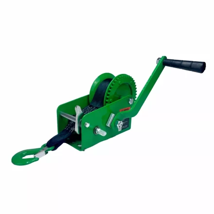 Лебедка ручная барабанная HITCH HW 900 900 кг лента 10 м (SZ073177) купить в Кургане