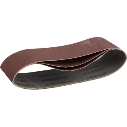 Лента шлифовальная бесконечная ЗУБР &quot;МАСТЕР&quot; на тканевой основе, для ЛШМ, P180, 75х457мм, 3шт 35541-180 купить в Кургане