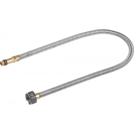 Подводка ЗУБР "ЭКСПЕРТ" сильфонная из нержавеющей стали, для смесителя, удлиненная, г/ш (гайка-штуцер), 1/2", 0,6м 51013-060 купить в Кургане