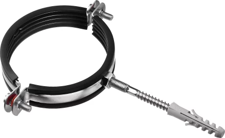 ЗУБР 3, цинк, 1 шт, трубный хомут с сантехнической шпилькой и дюбелем (37866-87-94) купить в Кургане