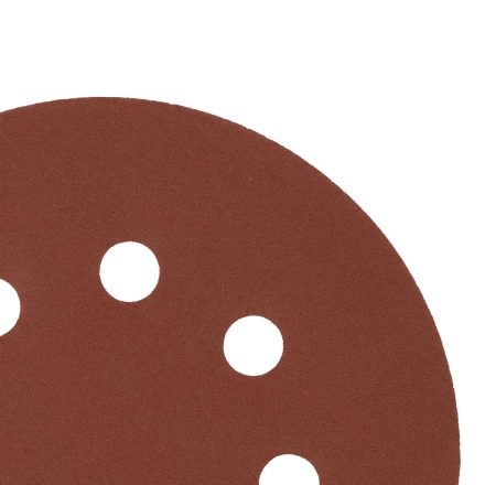 Круг абразивный на ворсовой подложке под &quot;липучку&quot;, перфорированный, P 320, 125 мм, 5 шт Сибртех 738137 купить в Кургане
